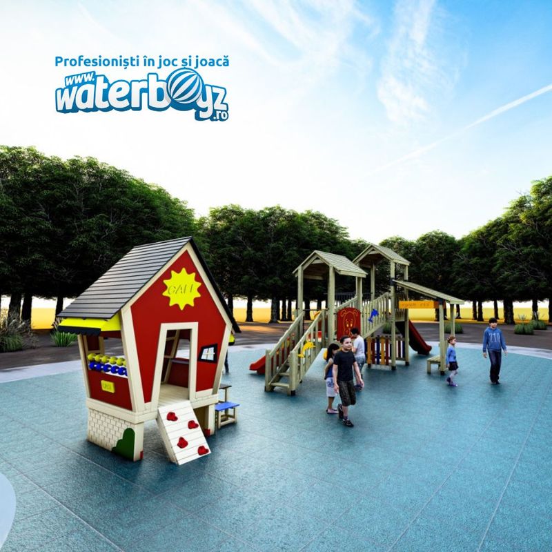 Complete Outdoor Playground Arrangement Forest of Fun