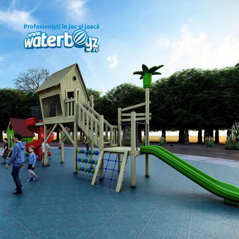 Complete Outdoor Playground Arrangement Forest of Fun