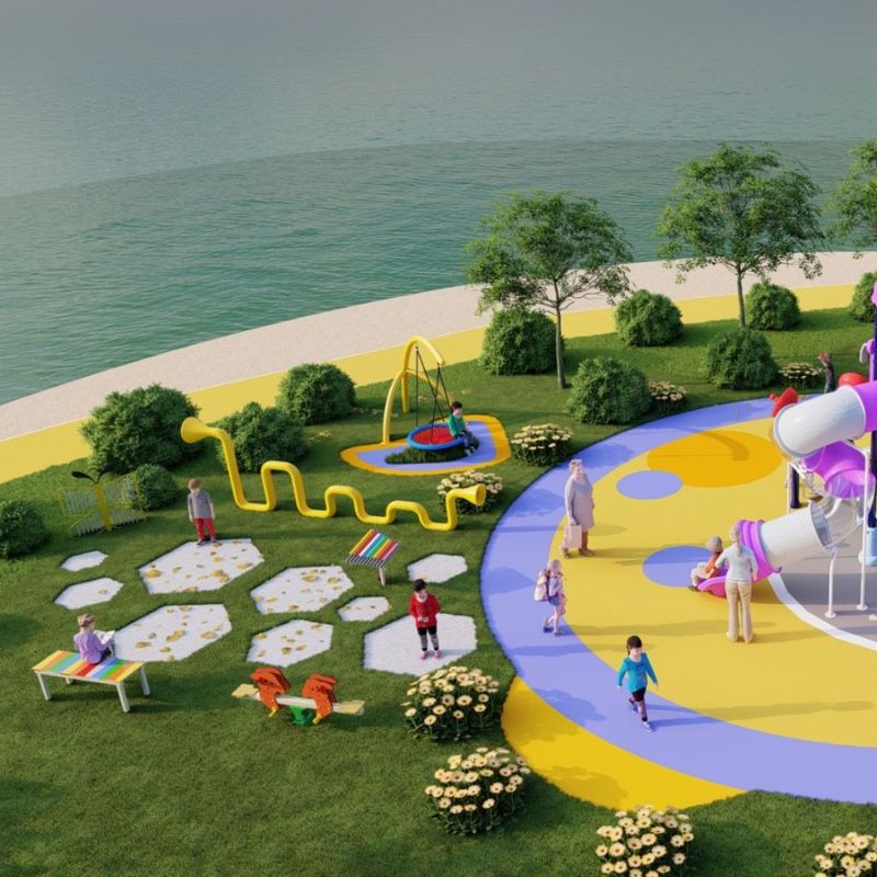 Complete outdoor playground Purple Zone