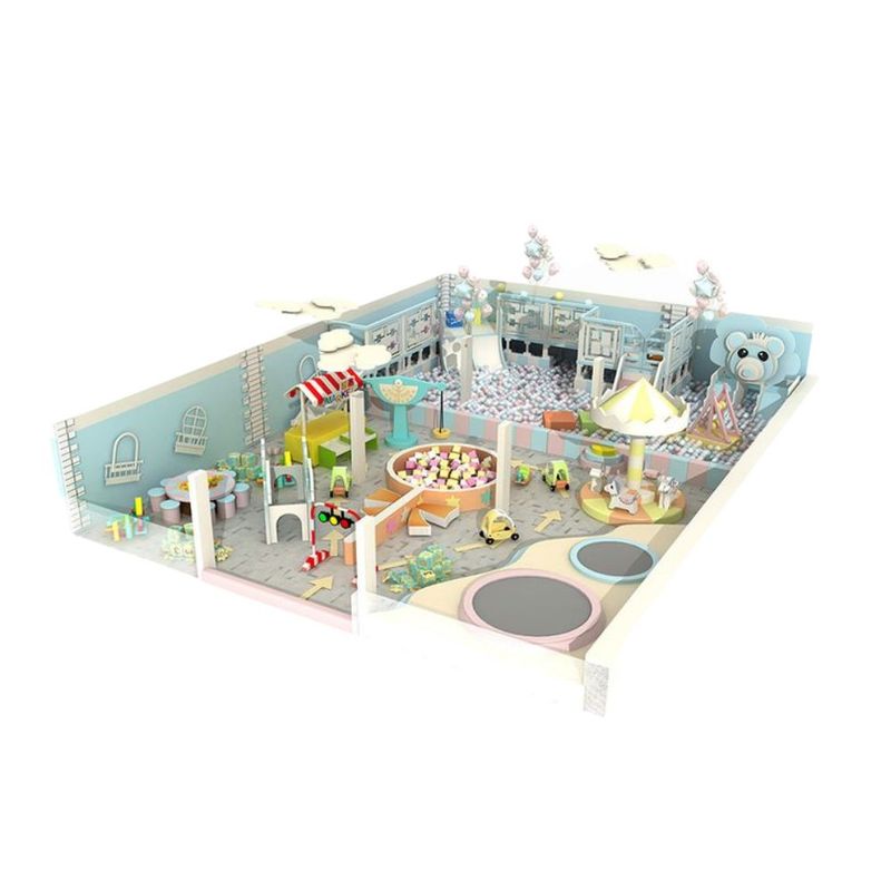 Amenajare completa loc de joaca de interior la cheie Blue Mouse, 3-12 ani