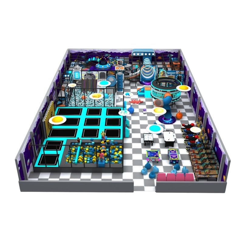 Amenajare completa loc de joaca de interior la cheie Space Craze, 3-12 ani