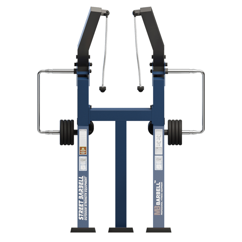 Aparat de fitness cu corzi pentru tractiuni pentru exterior, 153x177x243 cm, otel inoxidabil