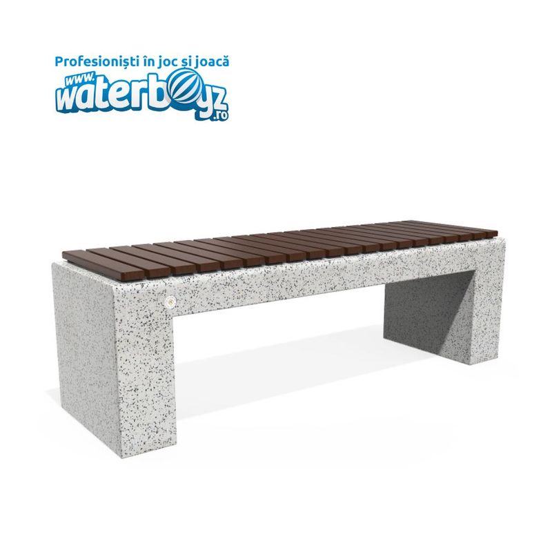 Concrete Urban Park Bench model 20