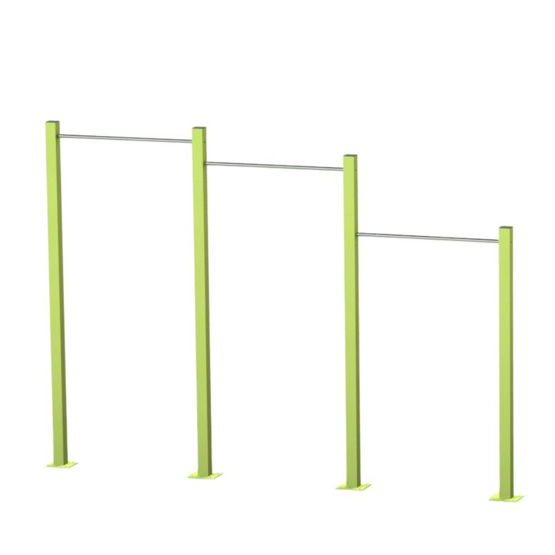 Bara tripla pentru tractiuni model 2, exterior,  +12 ani, 346x8x249 cm