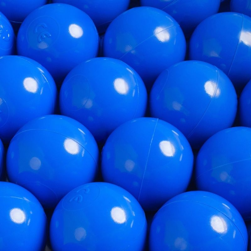 Bile din plastic pentru copii pentru locuri de joaca, 6 cm, albastre