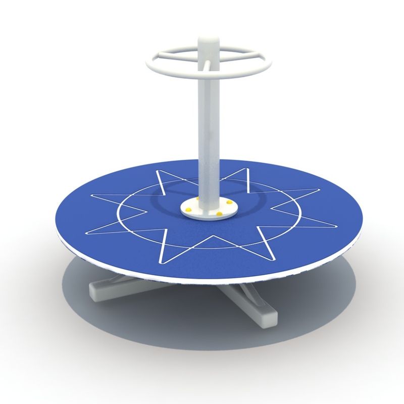 Carusel rotund pentru copii Stea, 3-10 ani, 120x85 cm, metal