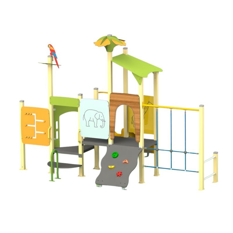 Complex de joaca de exterior Mini Forest 2, 0-3 ani, 336x234x241 cm