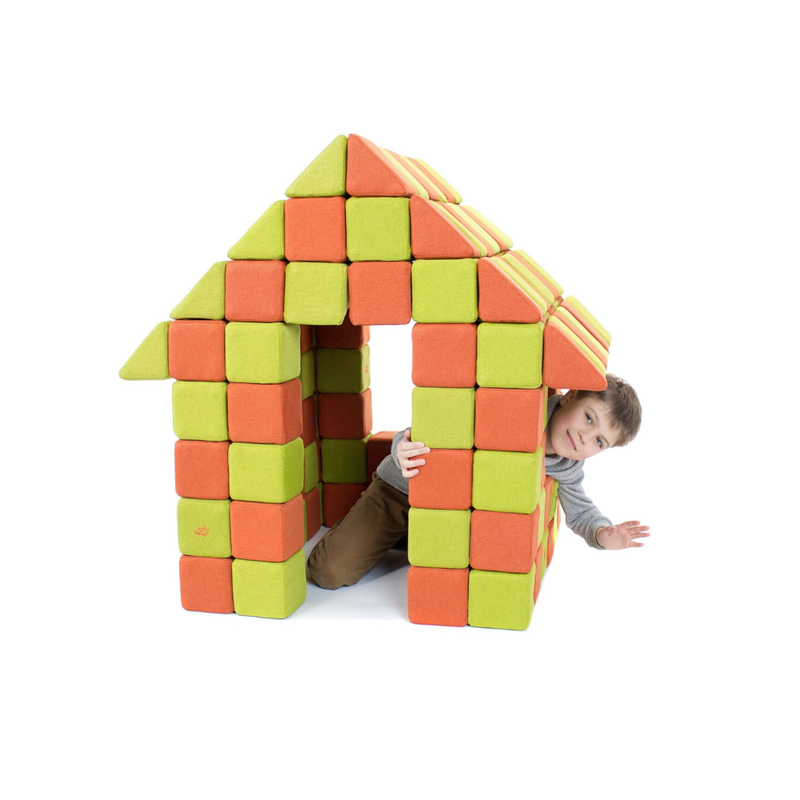 Cuburi Magnetice 3D Jolly Heap, 100 de piese