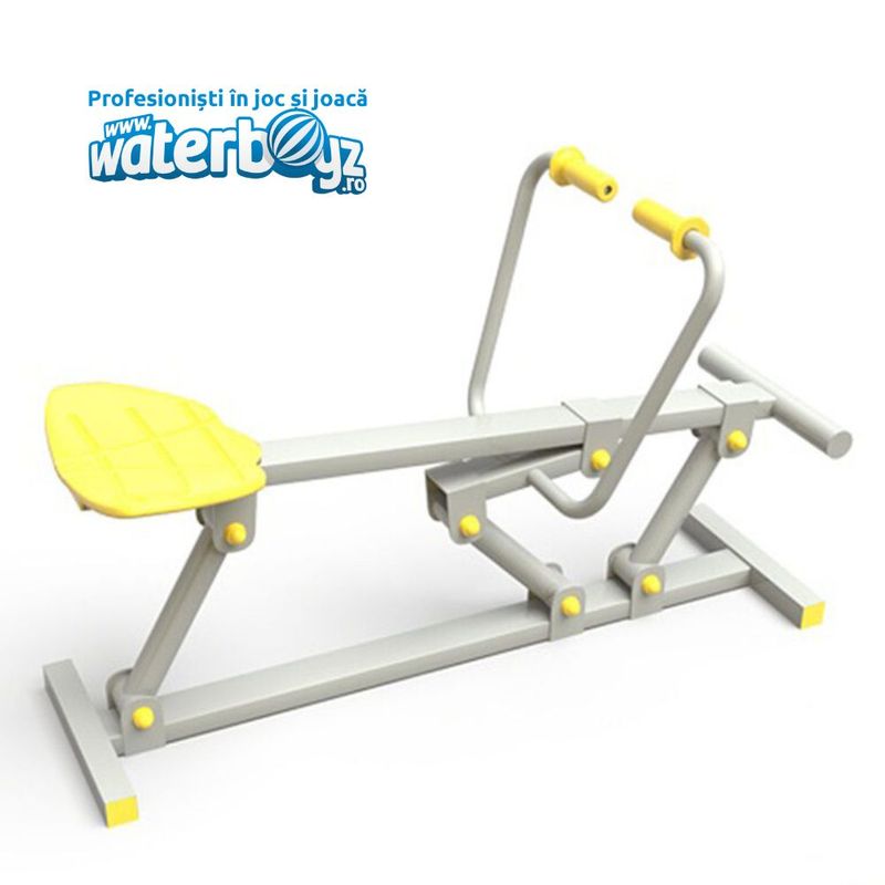 Aparat de fitness Row de vaslit pentru exterior, 50x130x160 cm, metal si plastic LLDPE