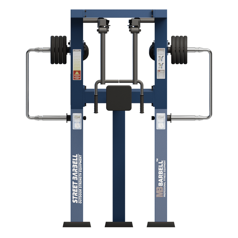 Aparat de fitness pentru piept Reverse Standard pentru exterior, 155x181x211 cm, otel inoxidabil