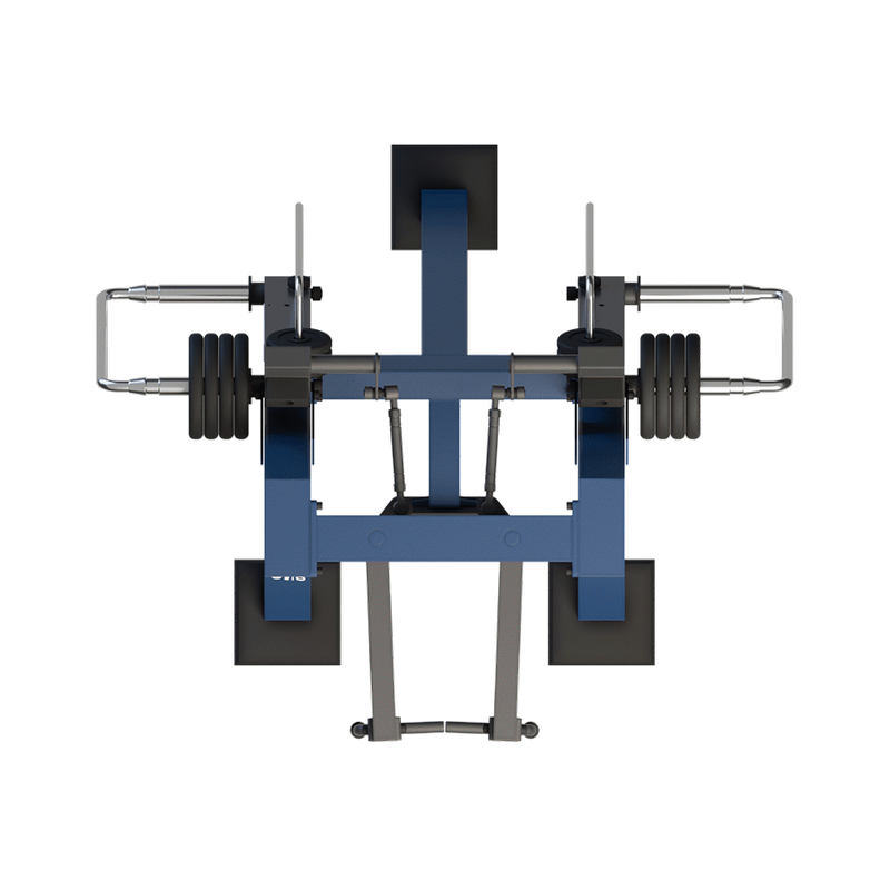 Aparat de fitness pentru piept Reverse Standard pentru exterior, 155x181x211 cm, otel inoxidabil