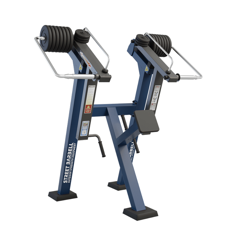 Aparat de fitness pentru spate Standard pentru exterior, 136x188x201 cm, otel inoxidabil