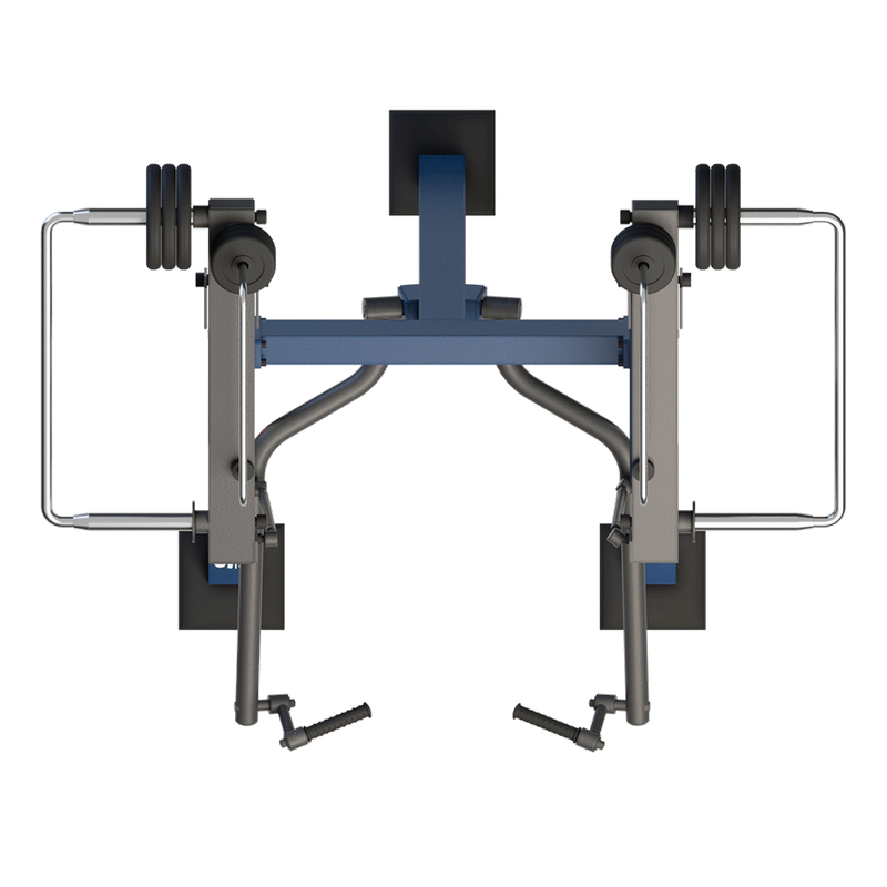 Aparat de fitness pentru biceps pentru exterior, 166x209x204 cm, otel inoxidabil