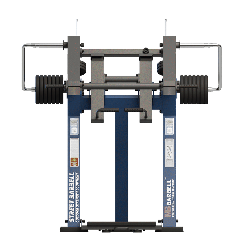 Aparat de fitness pentru genuflexiuni pentru exterior, 180x190x202 cm, otel inoxidabil