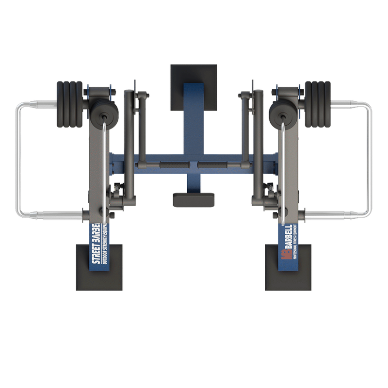Aparat de fitness pentru triceps pentru exterior, 132x207x185 cm, otel inoxidabil