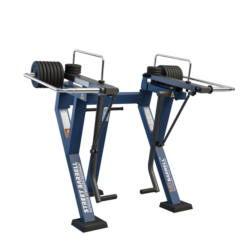 Presa fitness de exterior pentru muschii fesieri, 167x211x178 cm, otel