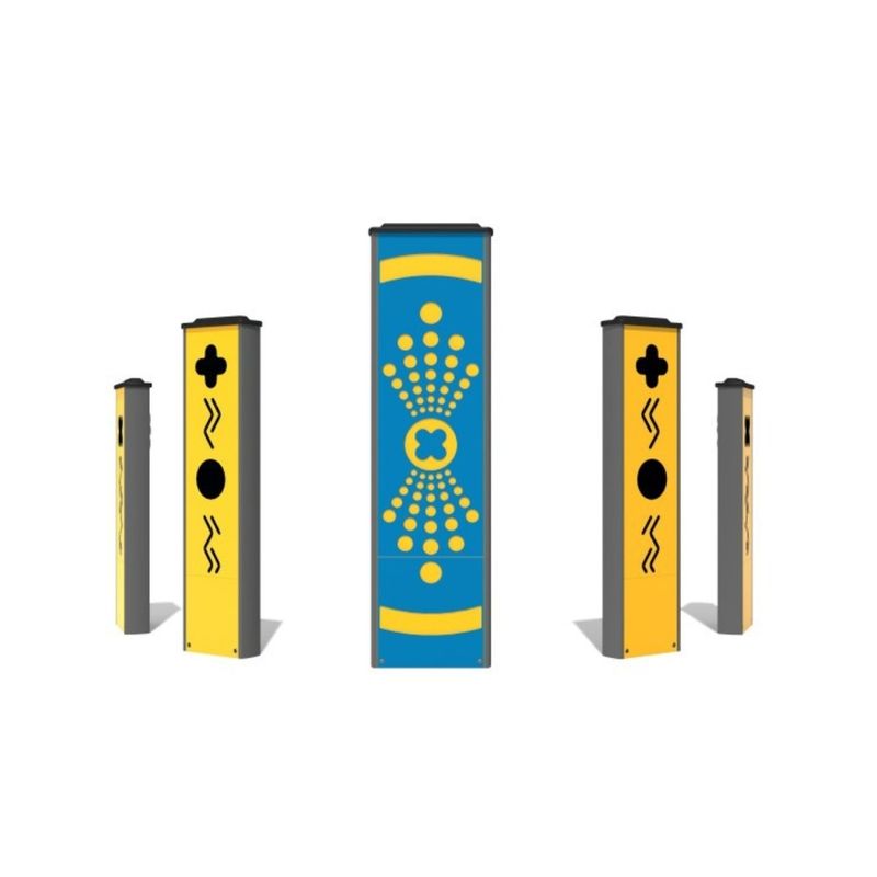 Joc interactiv de reactie pentru copii 5 Totemuri, +4 ani, 153.4x43 cm, galben si albastru