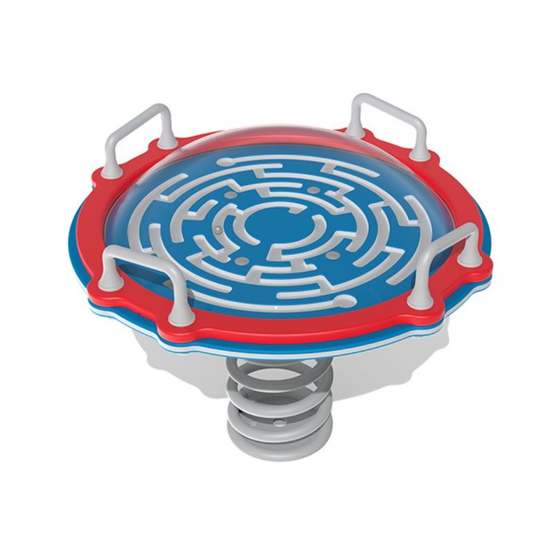 Joc labirint pe arc pentru copii, +2 ani, metal si plastic HDPE, multicolor