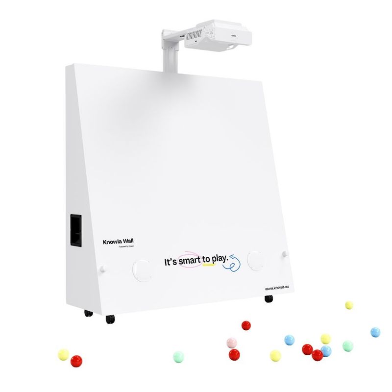 Panou interactiv Knowla Wall pentru perete, proiector cu panou interactiv, 173x60x225 cm, +3 ani