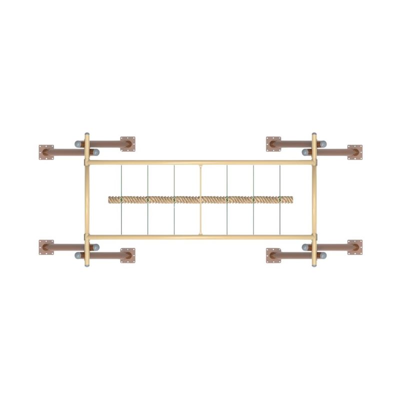 Leagan din metal pentru copii cu 6 locuri Balance Bridge, exterior, +5 ani, 735x307x361 cm
