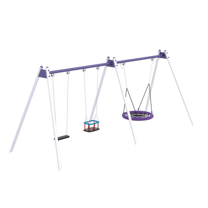 Ansamblu de leagane pentru copii Trio, 2-12 ani,  583x213x243 cm