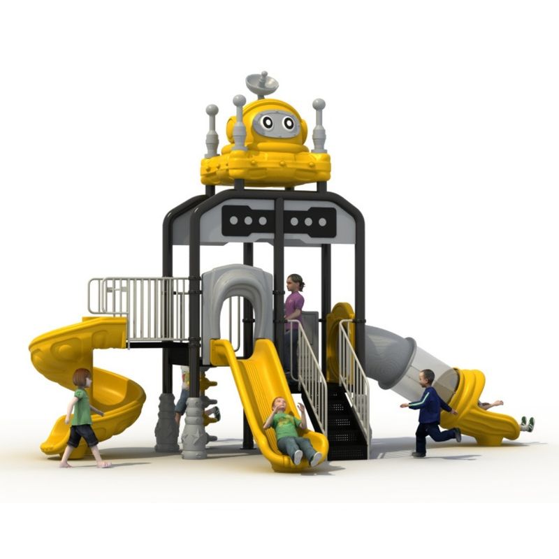 Complex de joaca pentru copii de metal Robot, exterior, 3-15 ani, 650x370x420 cm