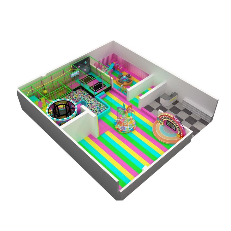 Loc de joaca modular de interior pentru copii ColorSplash, 3-12 ani