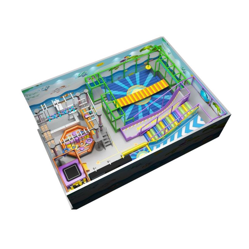 Loc de joaca modular de interior pentru copii Infinity Play, 3-12 ani