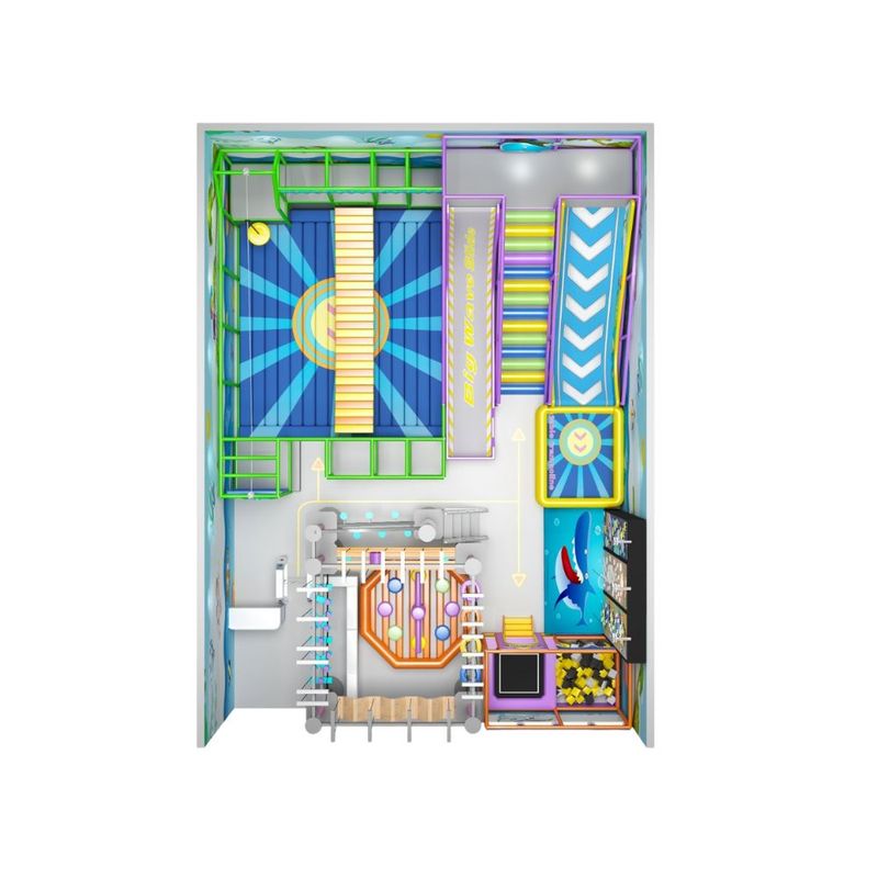 Loc de joaca modular de interior pentru copii Infinity Play, 3-12 ani