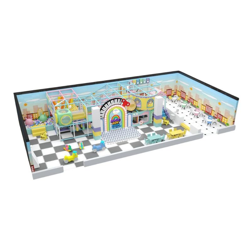 Amenajare completa loc de joaca de interior la cheie Magic Joy, 3-12 ani