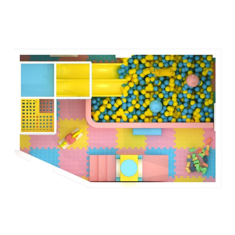 Loc de joaca modular de interior pentru copii Sunshine, 3-12 ani