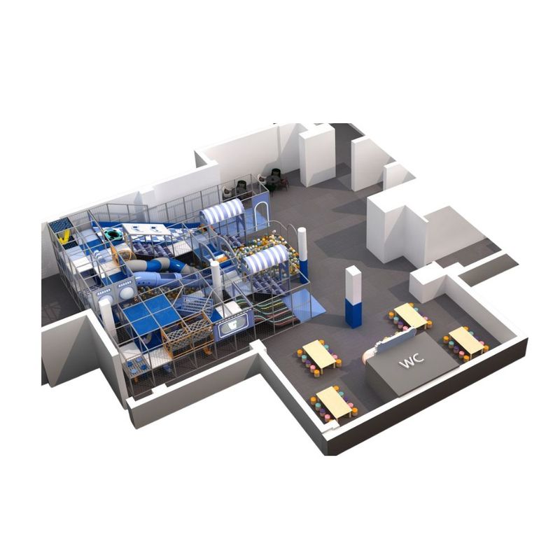 Loc de joaca modular de interior pentru copii Super Jumbo, 3-12 ani