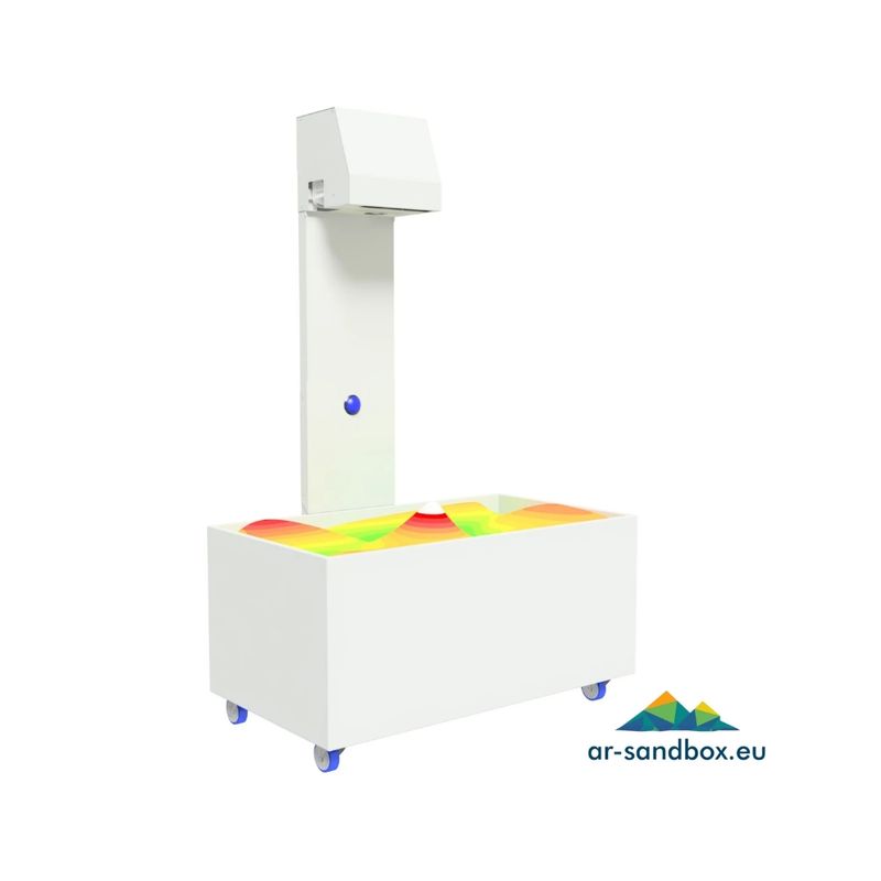 Masa interactiva high tech AR cu nisip Smartbox, 110x69x175 cm, +3 ani