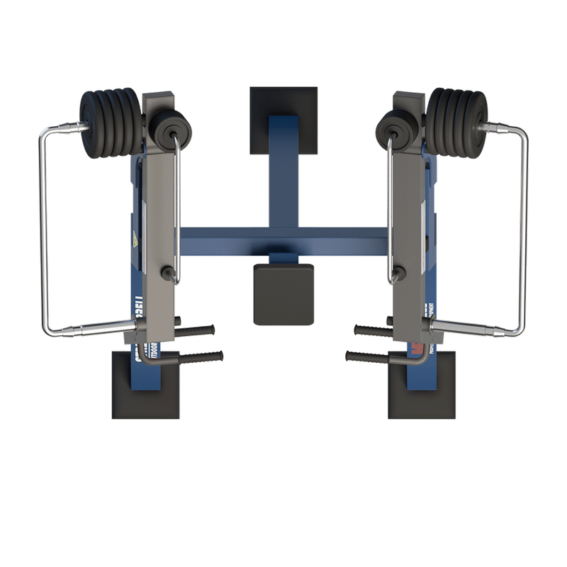 Presa verticala fitness de exterior Standard Model 2, 135x198x206 cm, otel