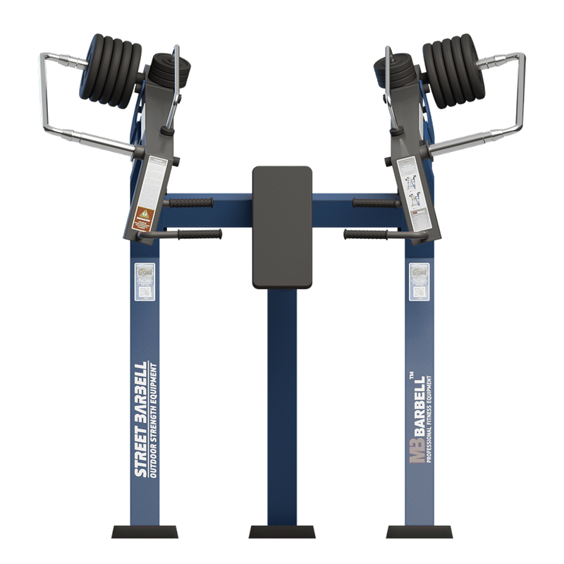 Presa verticala fitness de exterior Standard Model 2, 135x198x206 cm, otel