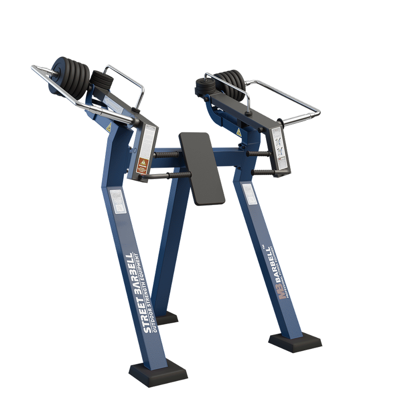 Presa verticala fitness de exterior Standard Model 2, 135x198x206 cm, otel