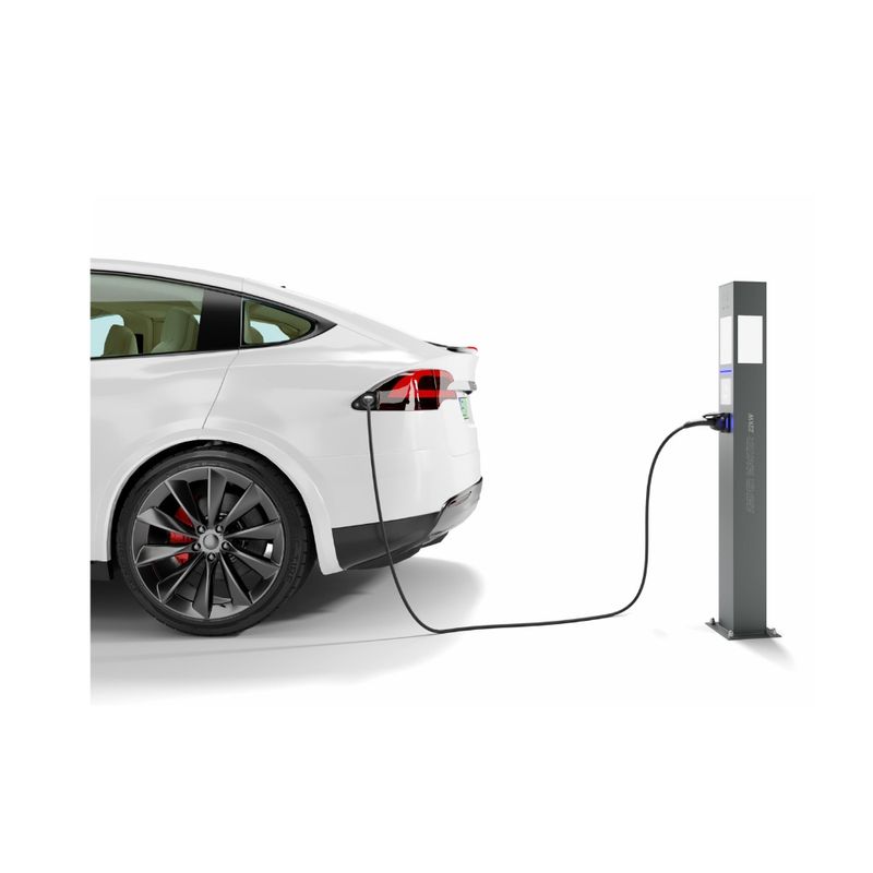Street lantern with Amper Master charging station Bokard 1.5 m
