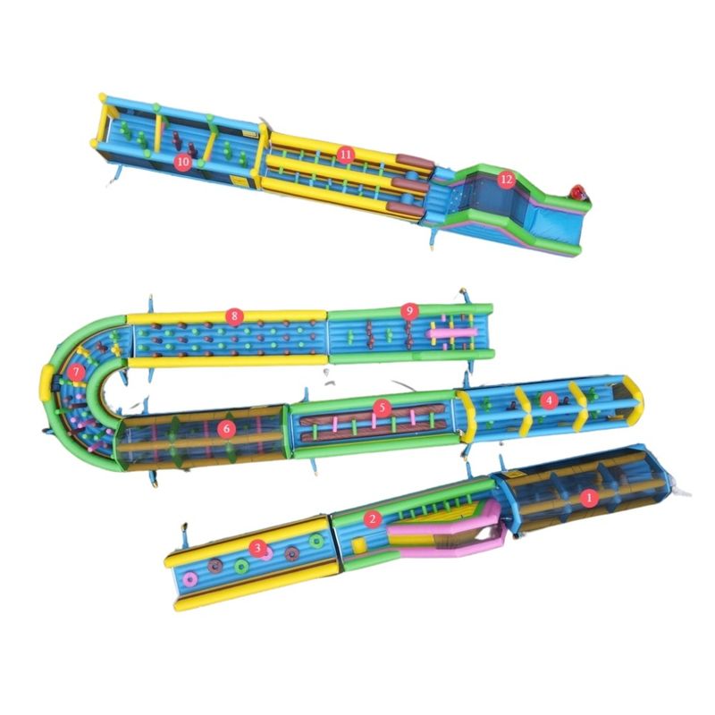 Traseu gonflabil cu obstacole model 3