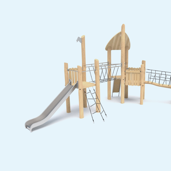 Complexe de joaca din lemn Robinia