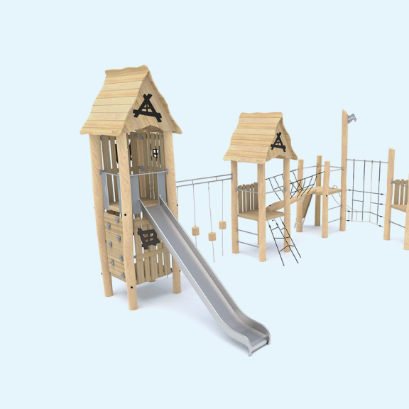 Echipamente de joacă din lemn Robinia