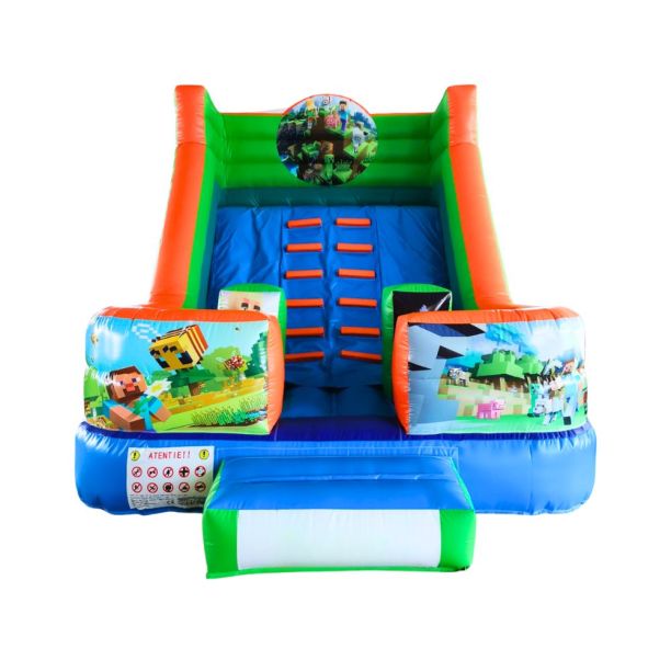 Tobogan gonflabil profesional Minecraft cu garantie 12 luni
