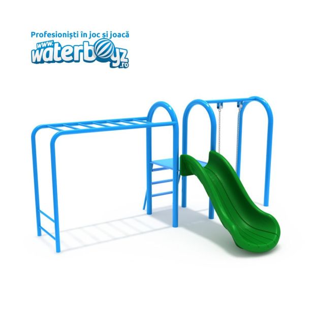 Ansamblu topogan, leagan si catarare model 1