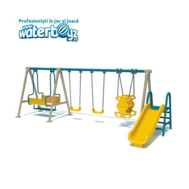 Ansamblu topogan si 4 leagane model 2