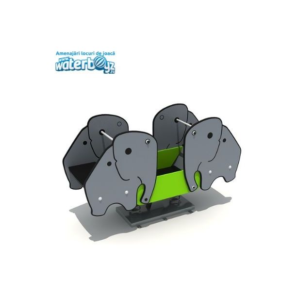 Balansoar dublu pe arcuri Elefanti