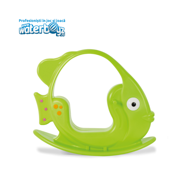 Balansoar pentru copii Peste, 0-3 ani, 102x34x87 cm, 1-3 ani, verde