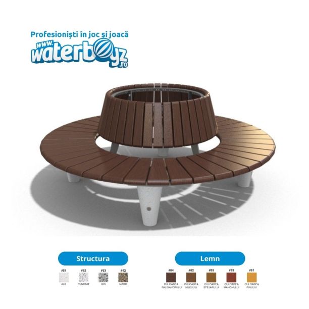 Banca parc Urban Beton model 8