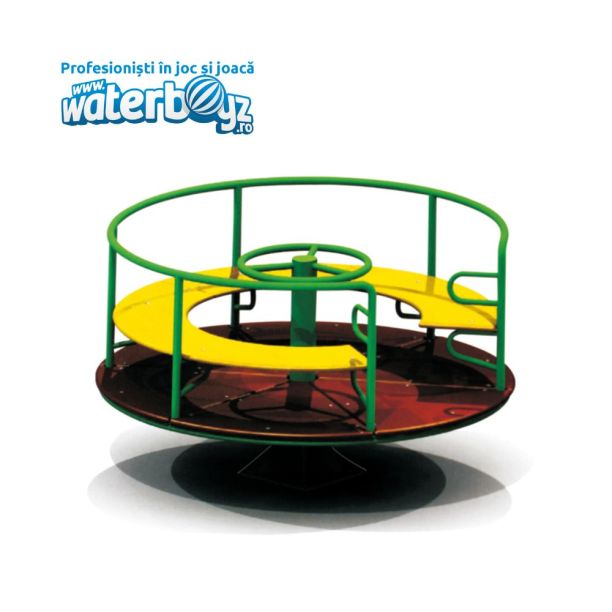 Carusel cu 4 locuri pentru copii Model 2, 3-10 ani, metal si plastic LLDPE