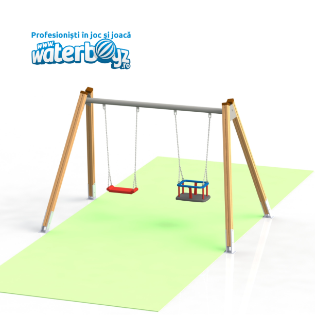 Leagan din lemn pentru copii model 2