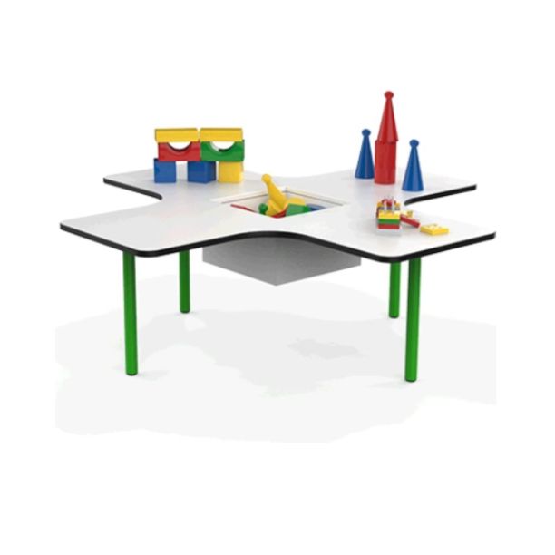 Masa de interior pentru activitati 1, 150x150x56 cm, 0-7 ani