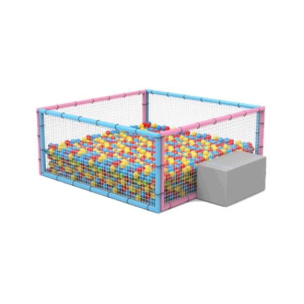 Piscina patrata cu bile de interior pentru copii, 3-12 ani, 120x120x50 cm, 0-3 ani